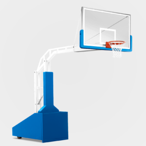 SNA's Clubmaster portable basketball goal is an economical main court system for high schools, clubs and college intramural and recreational leagues.