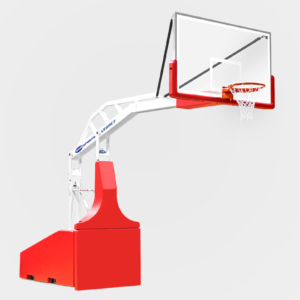 SNA's Legacy 8 portable basketball goal is a smart option for facilities that do not host international basketball contests or with limited court space.