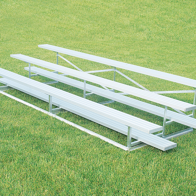 15′ 3-Tier Outdoor Weatherbeater Aluminum Seat Bleachers