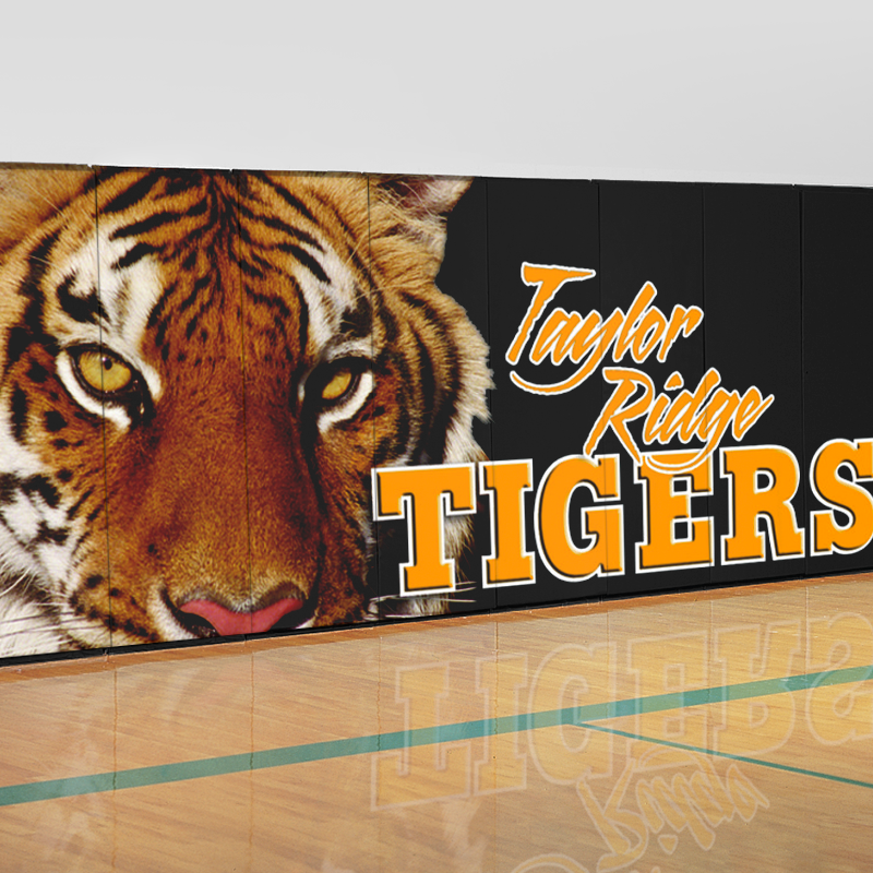 2-foot x 6-foot graphic wall padding