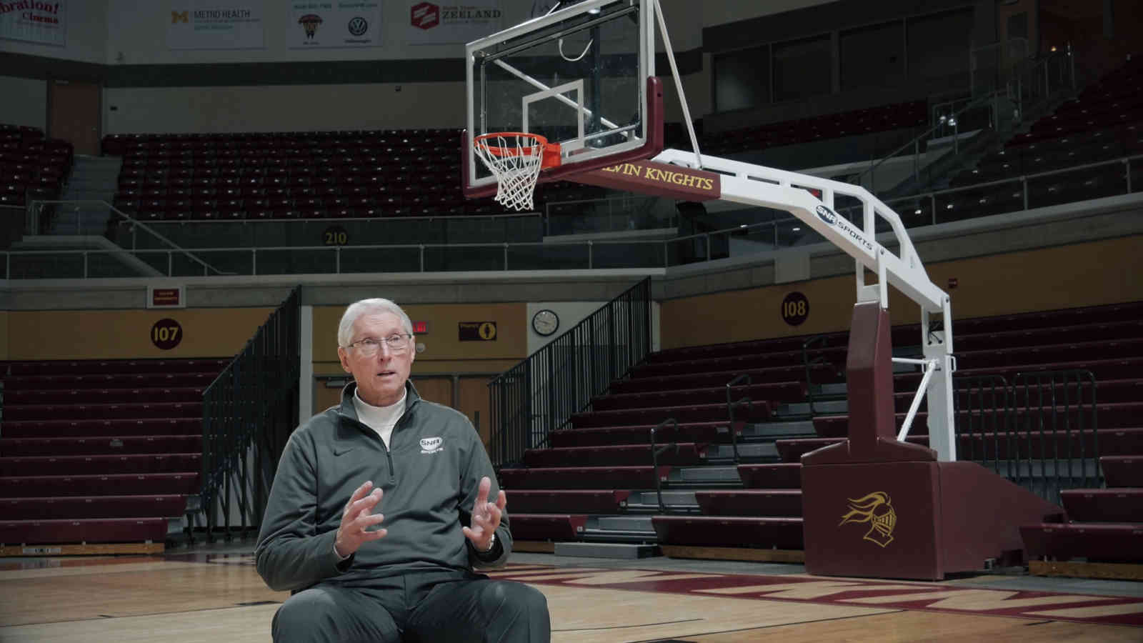 Jim Peterson talks about SNA Sports' unbreakable backboard design.