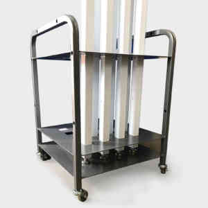 A proven performer, Badminton post cart delivers outstanding durability and floor friendly casters.