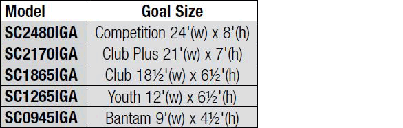 Official Semi-Permanent Soccer Goals